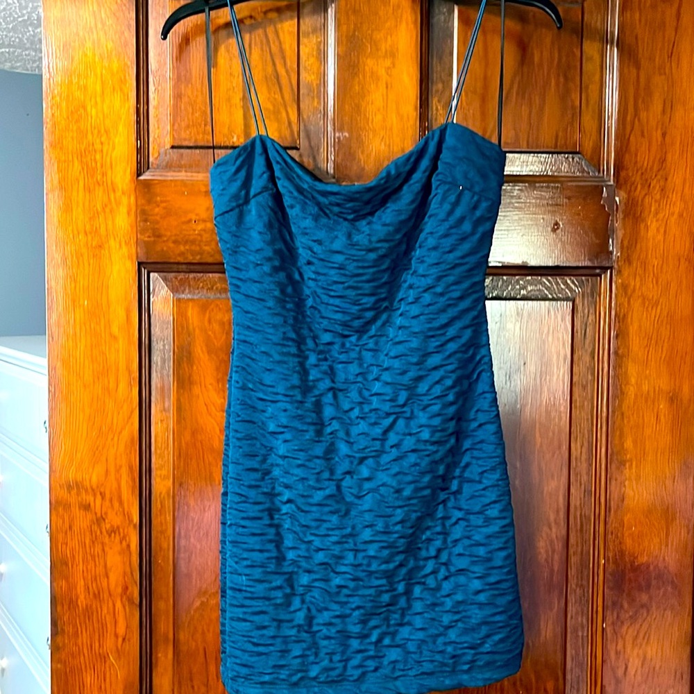 Brand new, never been worn Windsor teal party dress.